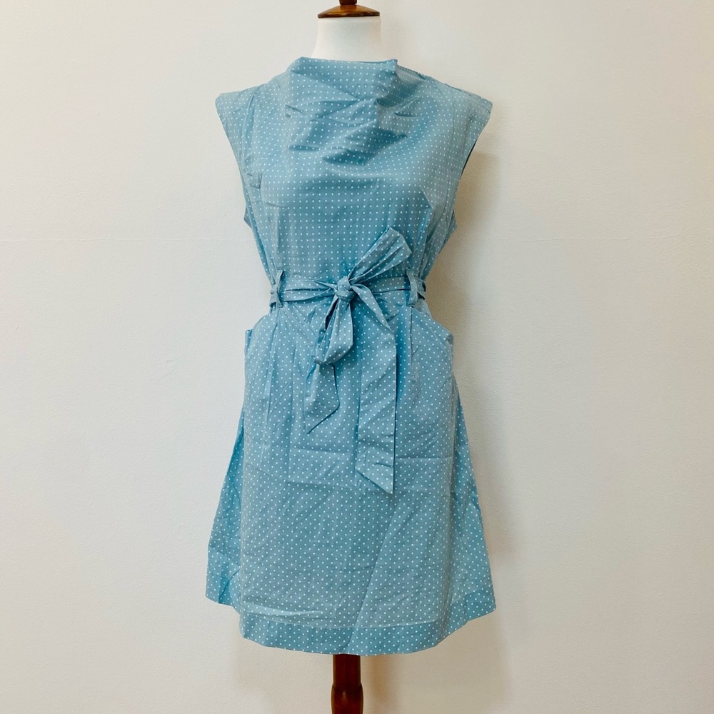 Brooklyn Industries minty green tailored cowl neck dress